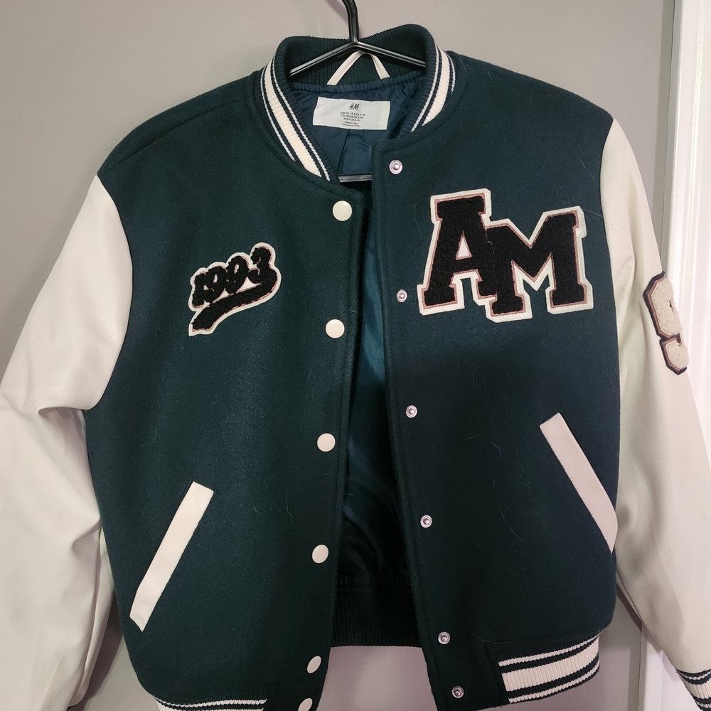 H&M Teal and White Jacket
